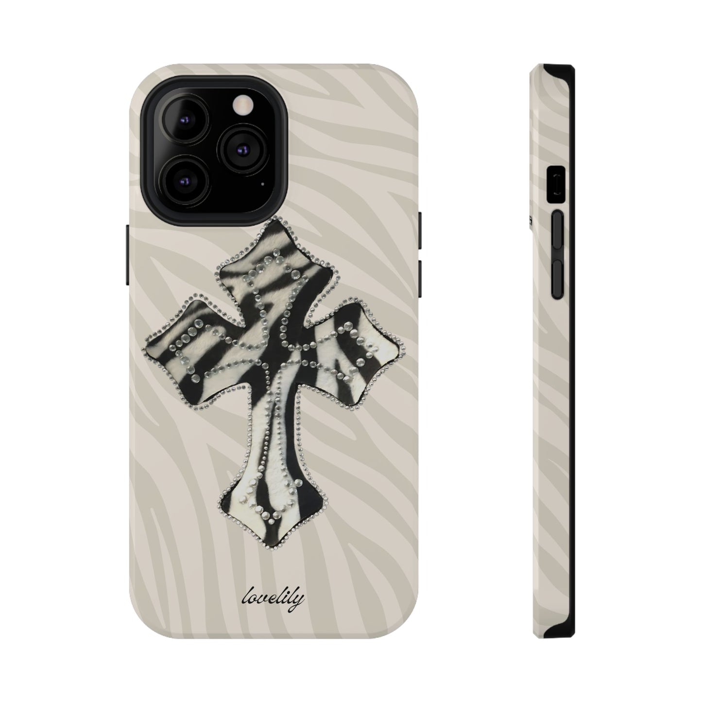 zebra cross stacked phone case