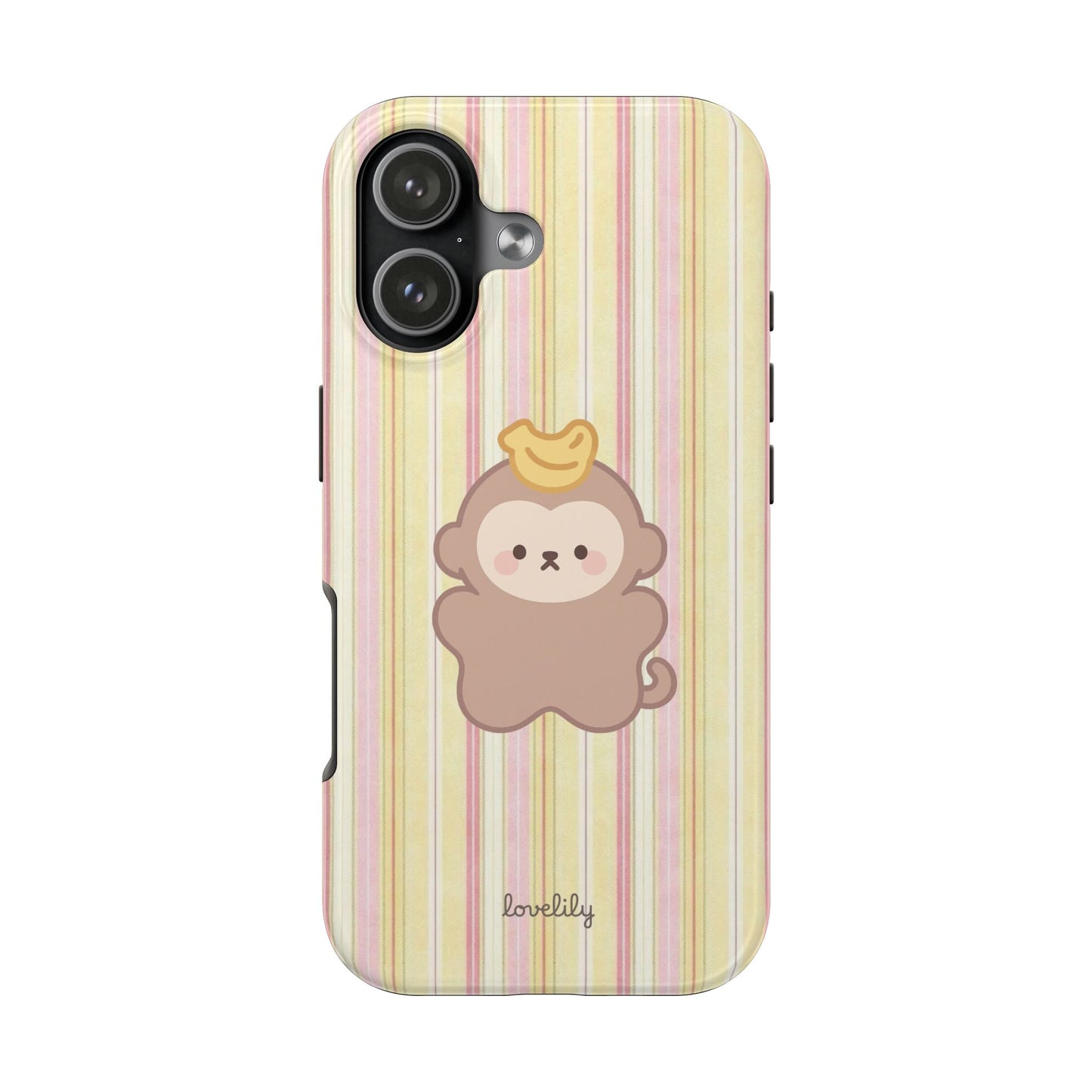 lil monkey stacked phone case