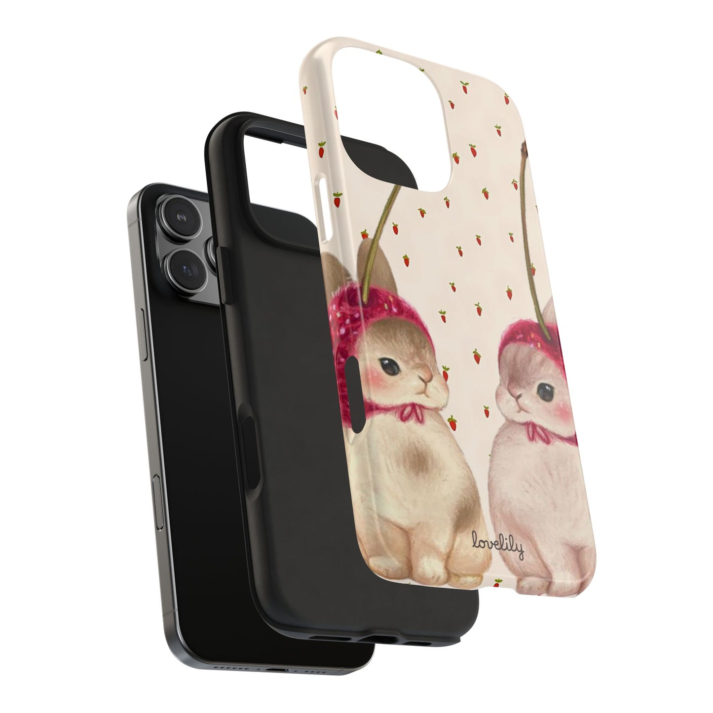 two bunnieeess stacked phone case