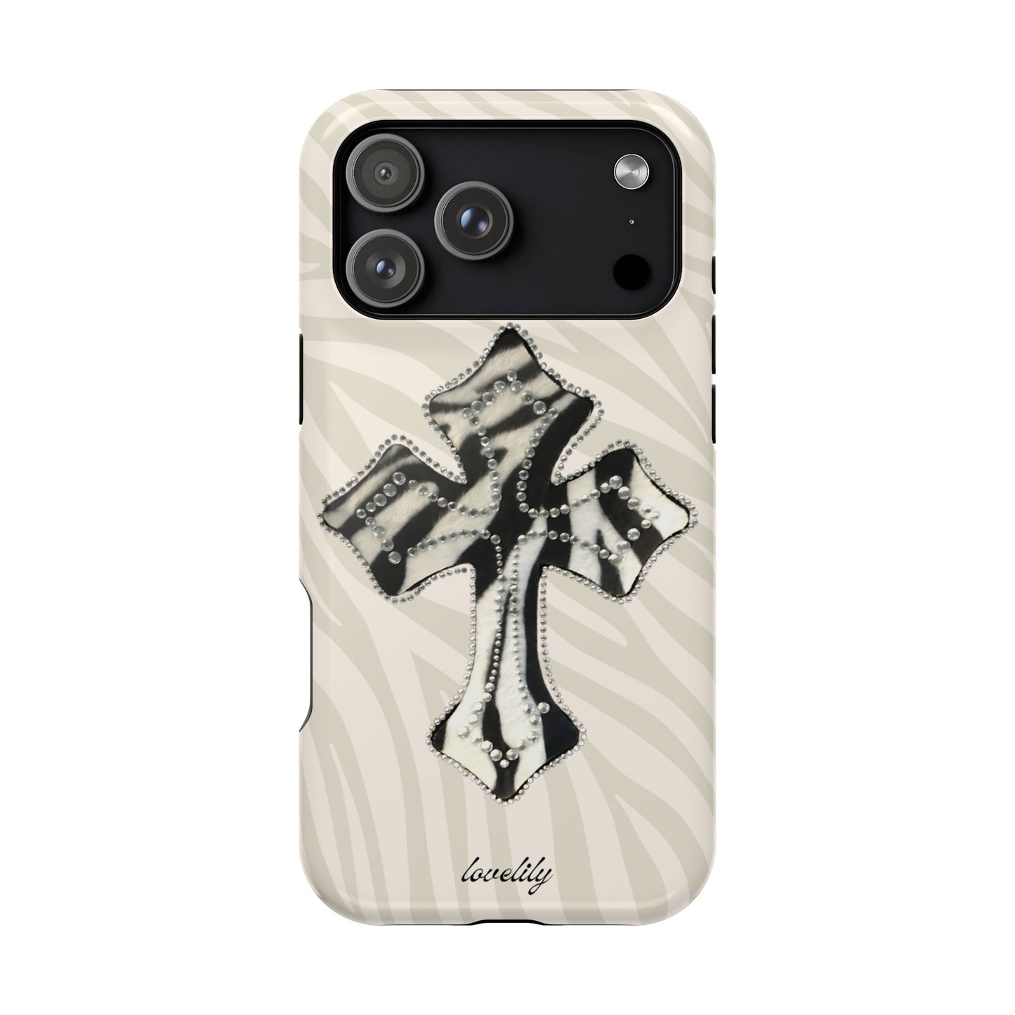 zebra cross stacked phone case