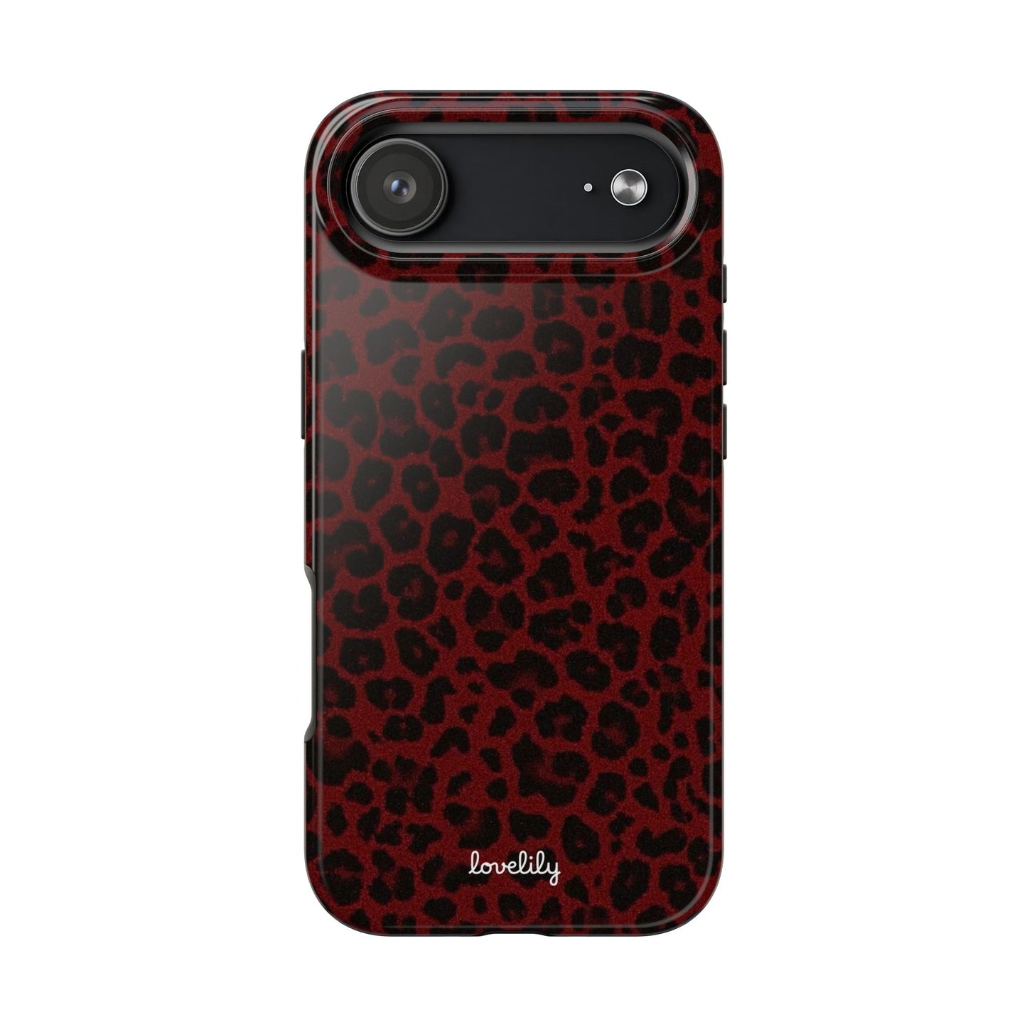 dark leopard stacked phone case
