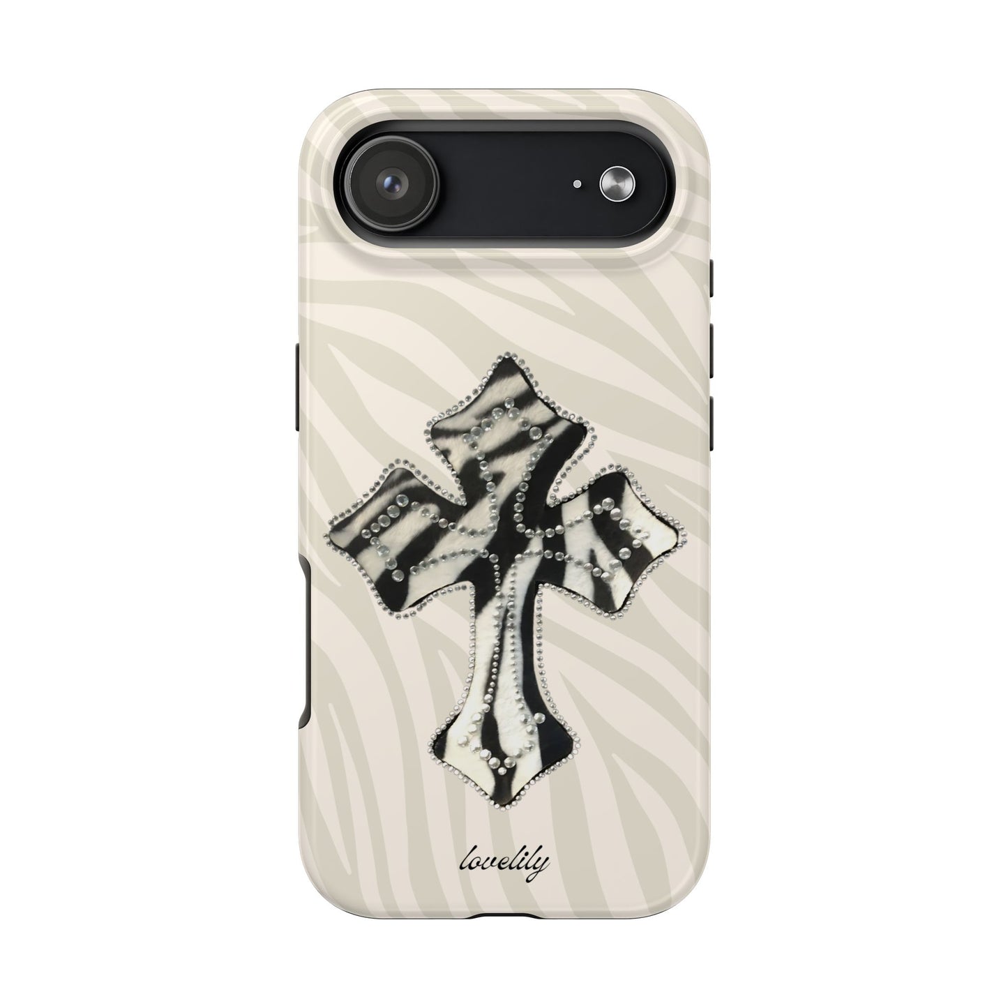 zebra cross stacked phone case