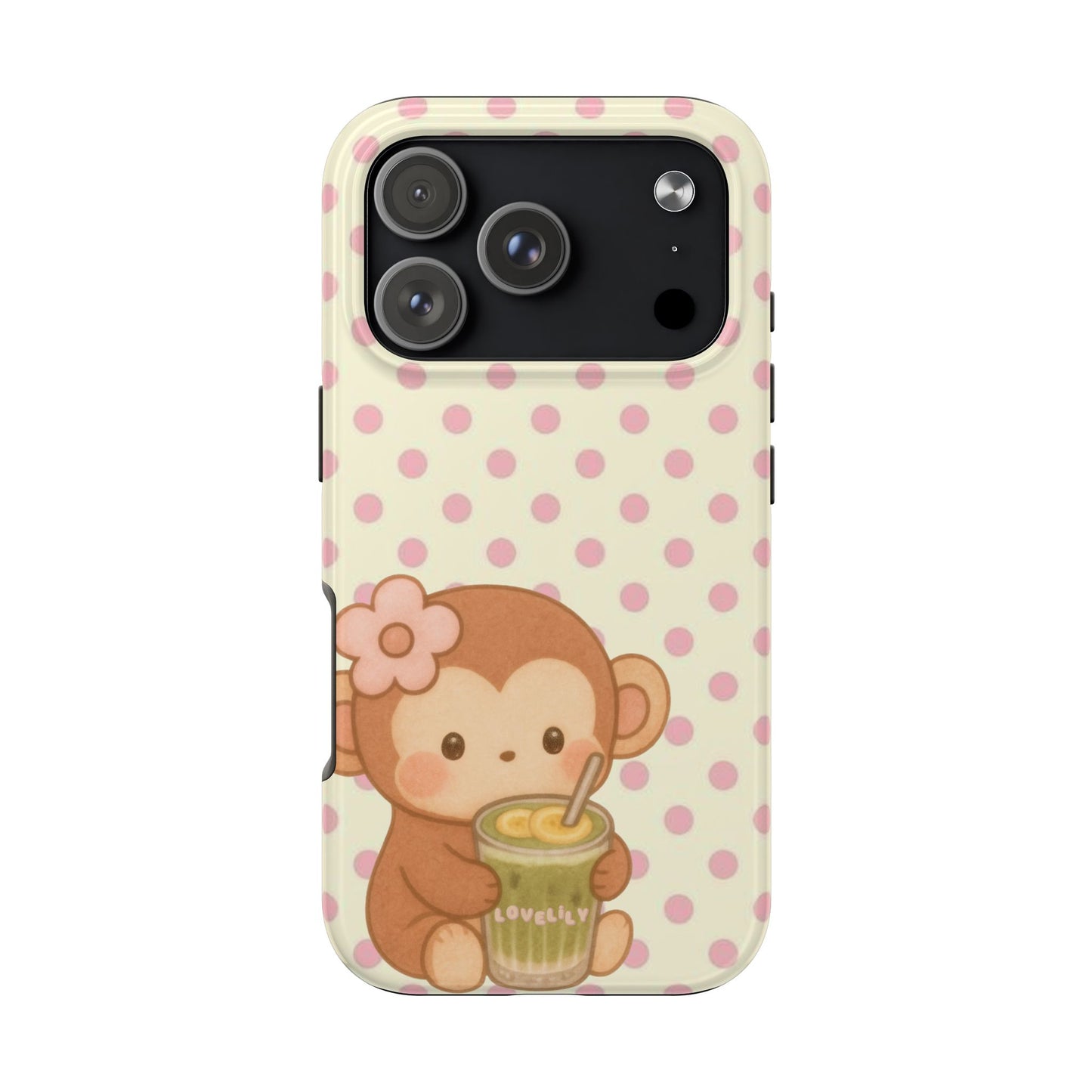 banana matcha monkey! stacked phone case