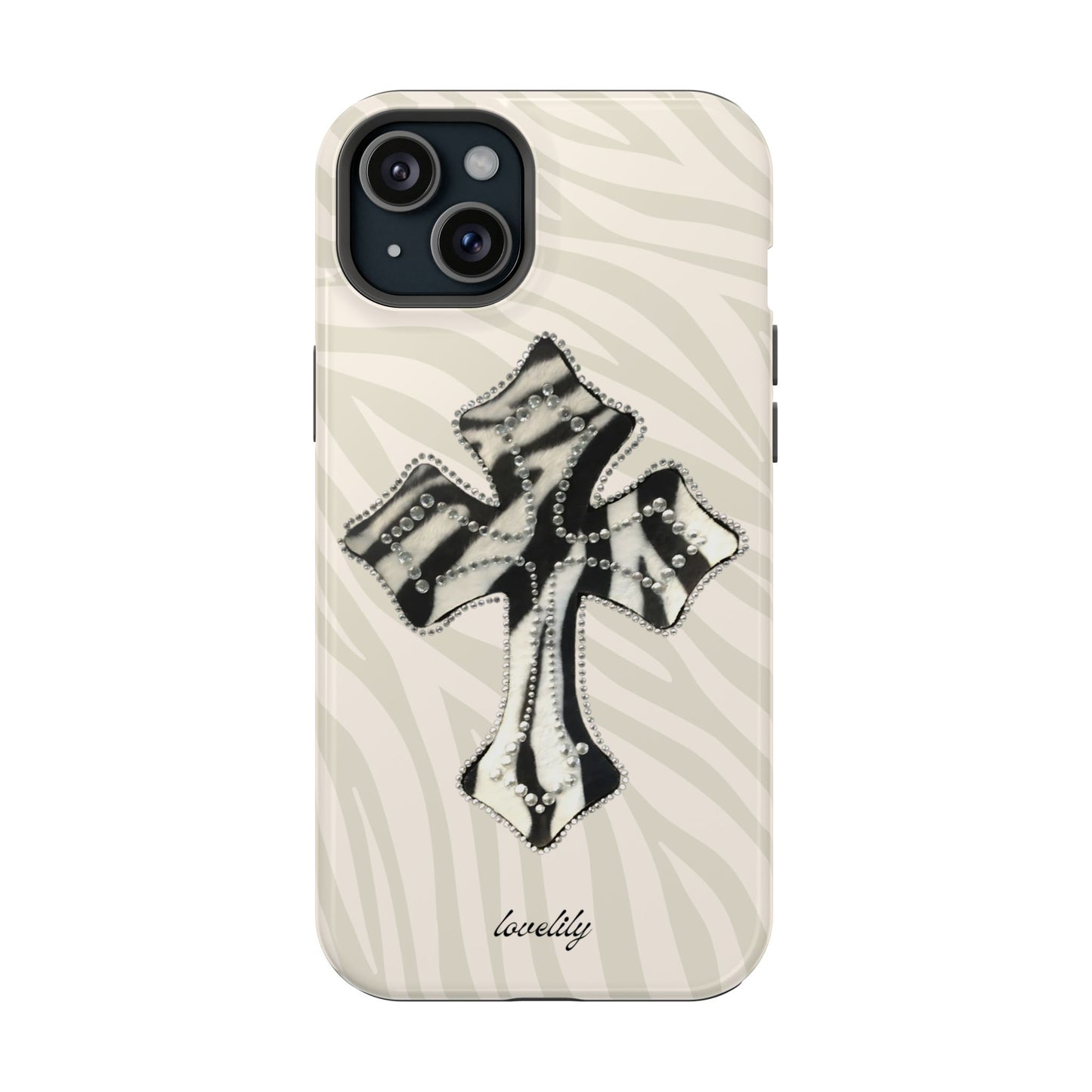 zebra cross stacked phone case