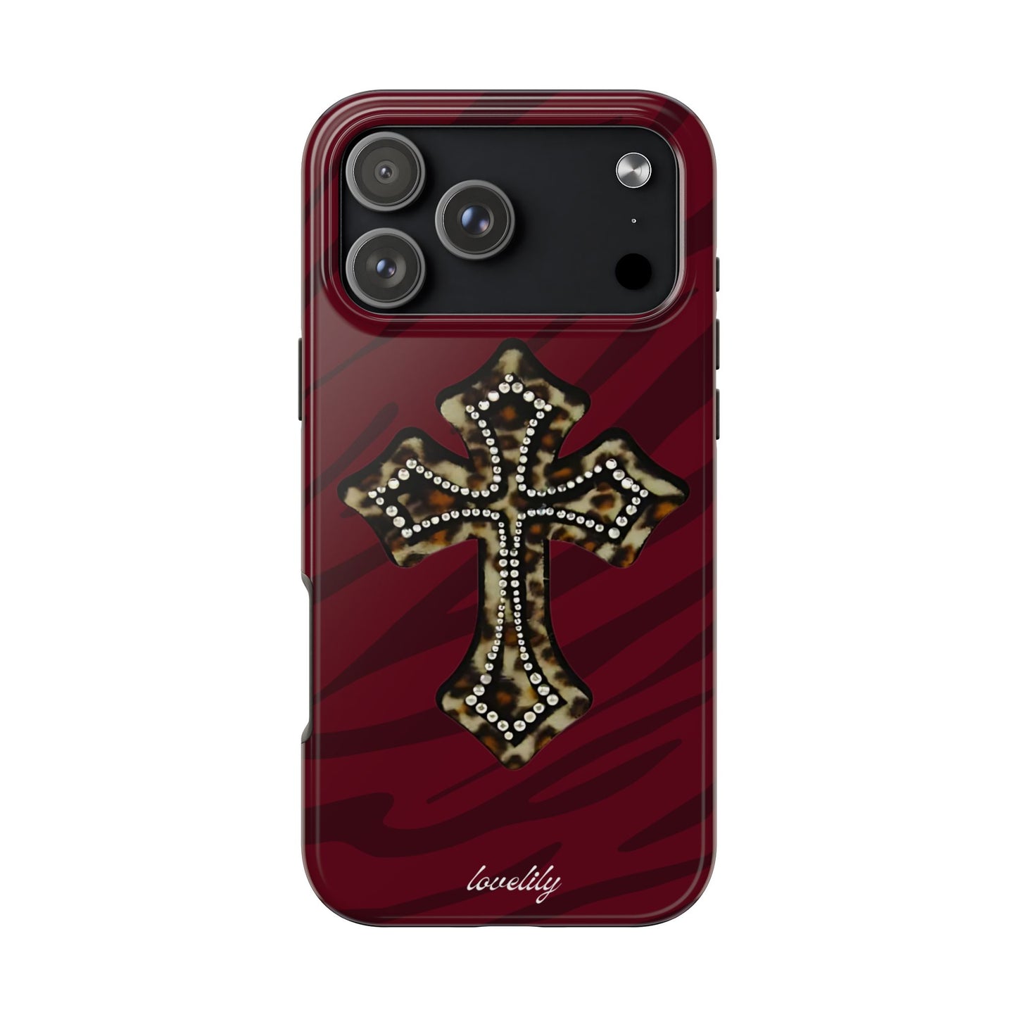 red cross stacked phone case