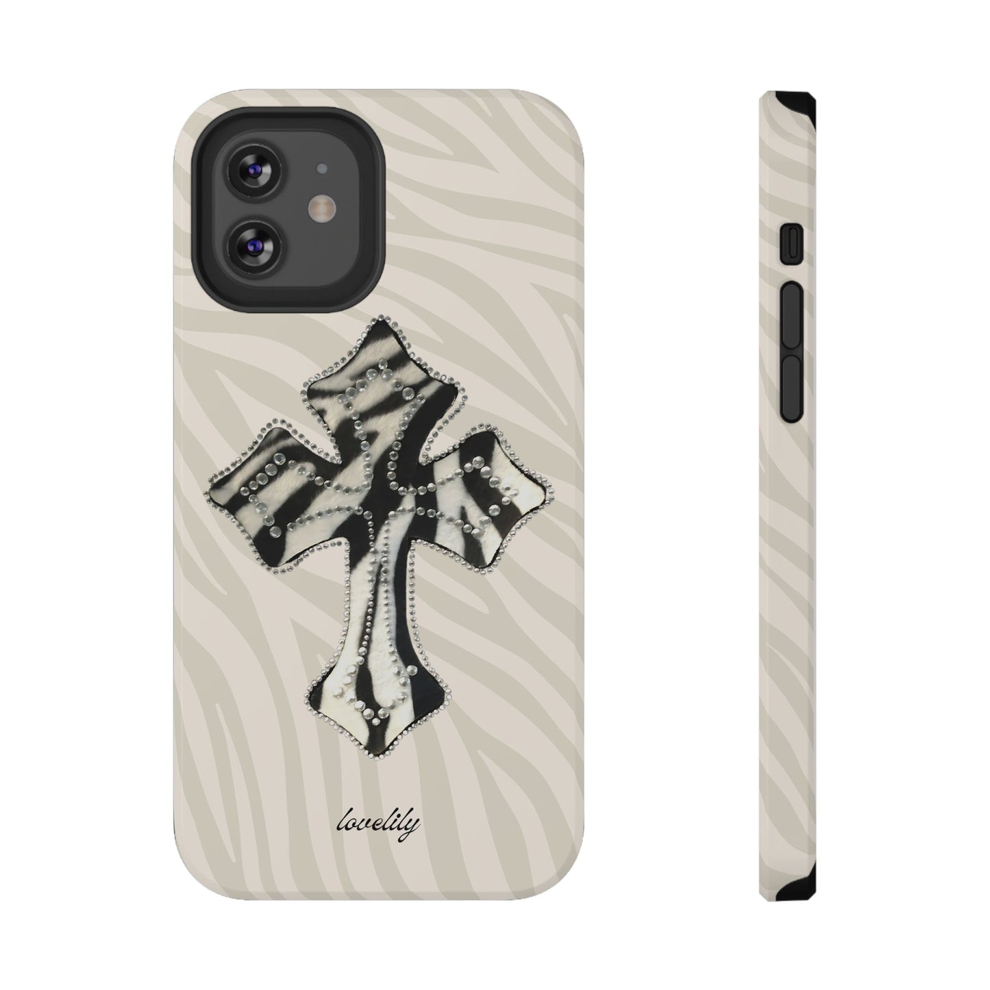 zebra cross stacked phone case
