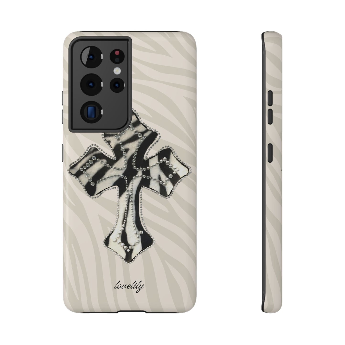 zebra cross stacked phone case