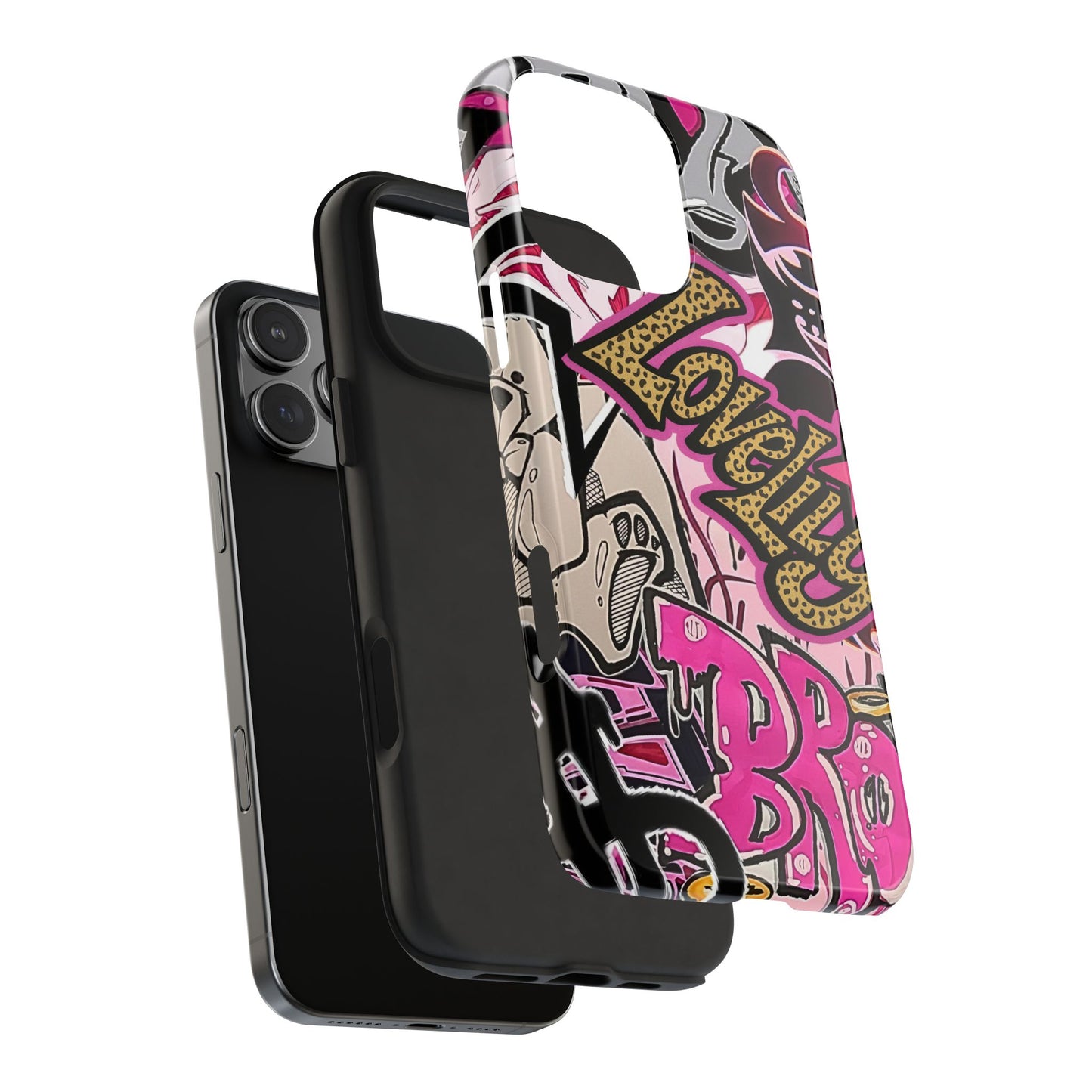 lovelily graffiti stacked phone case