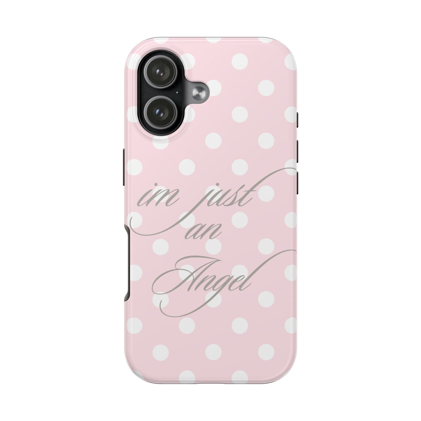im just an angel stacked phone case