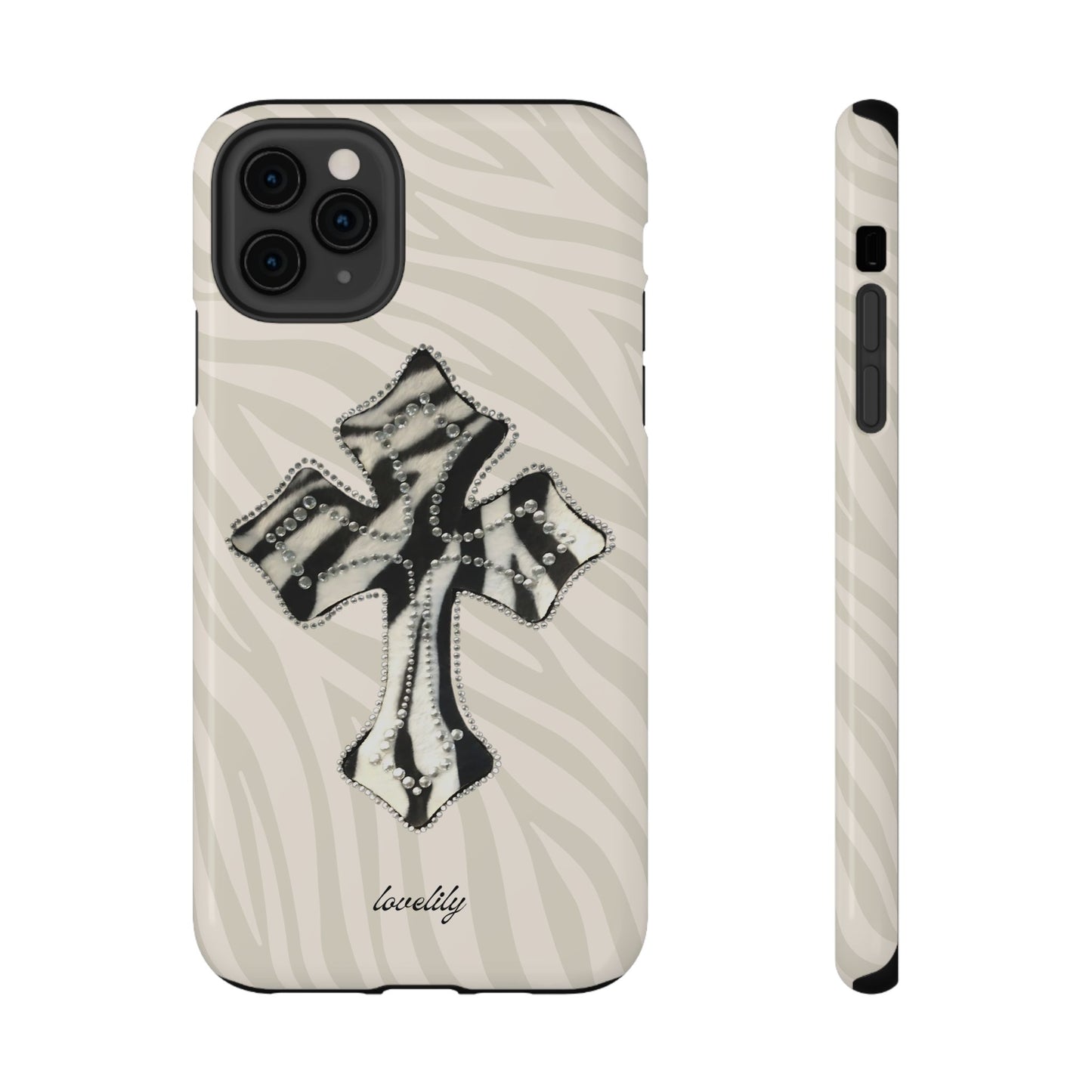 zebra cross stacked phone case