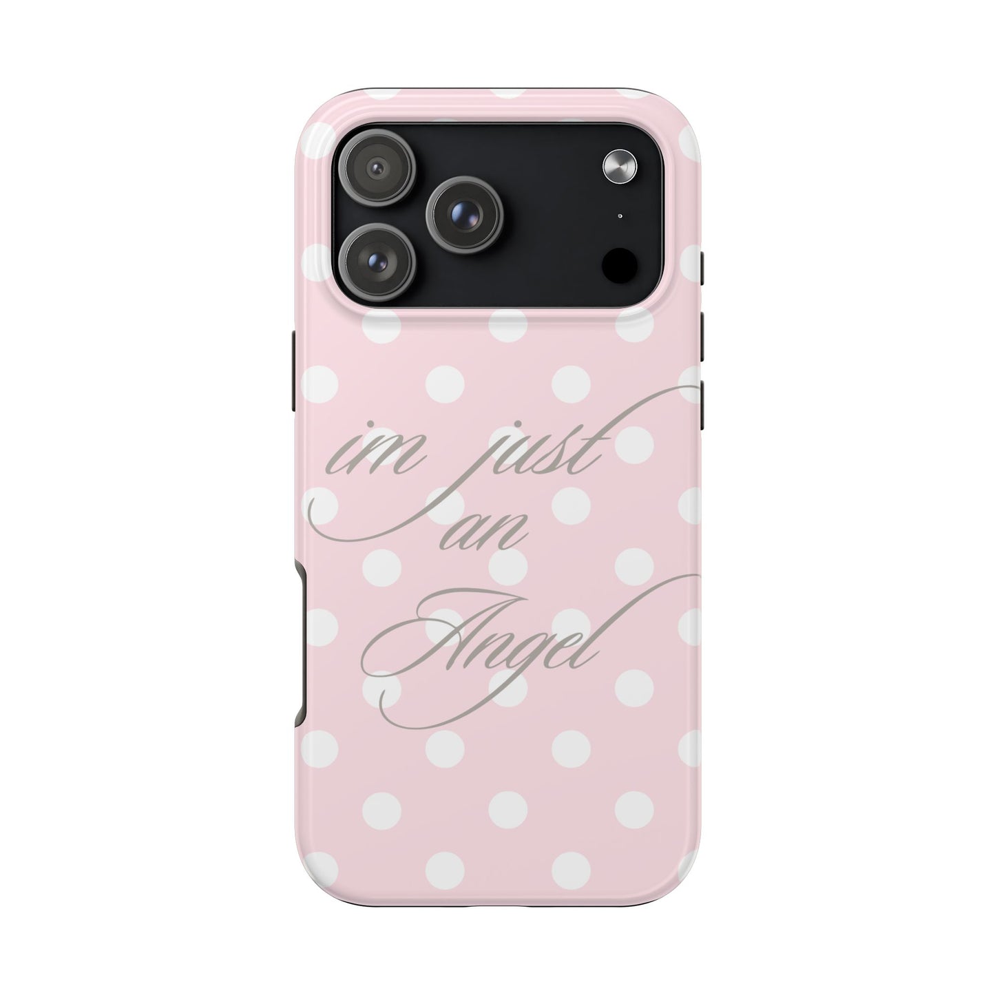 im just an angel stacked phone case