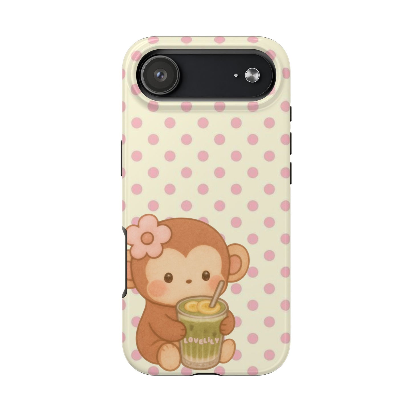 banana matcha monkey! stacked phone case