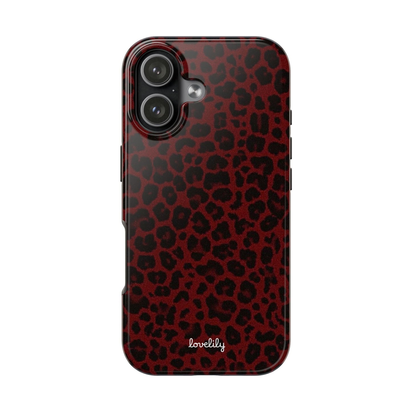 dark leopard stacked phone case