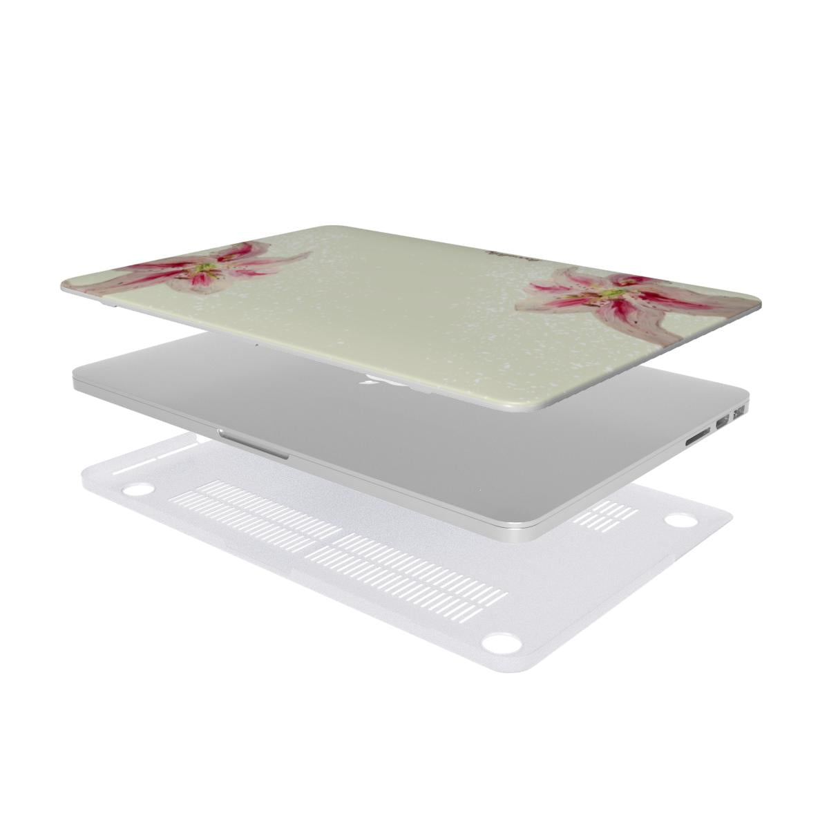 acrylic lily macbook case