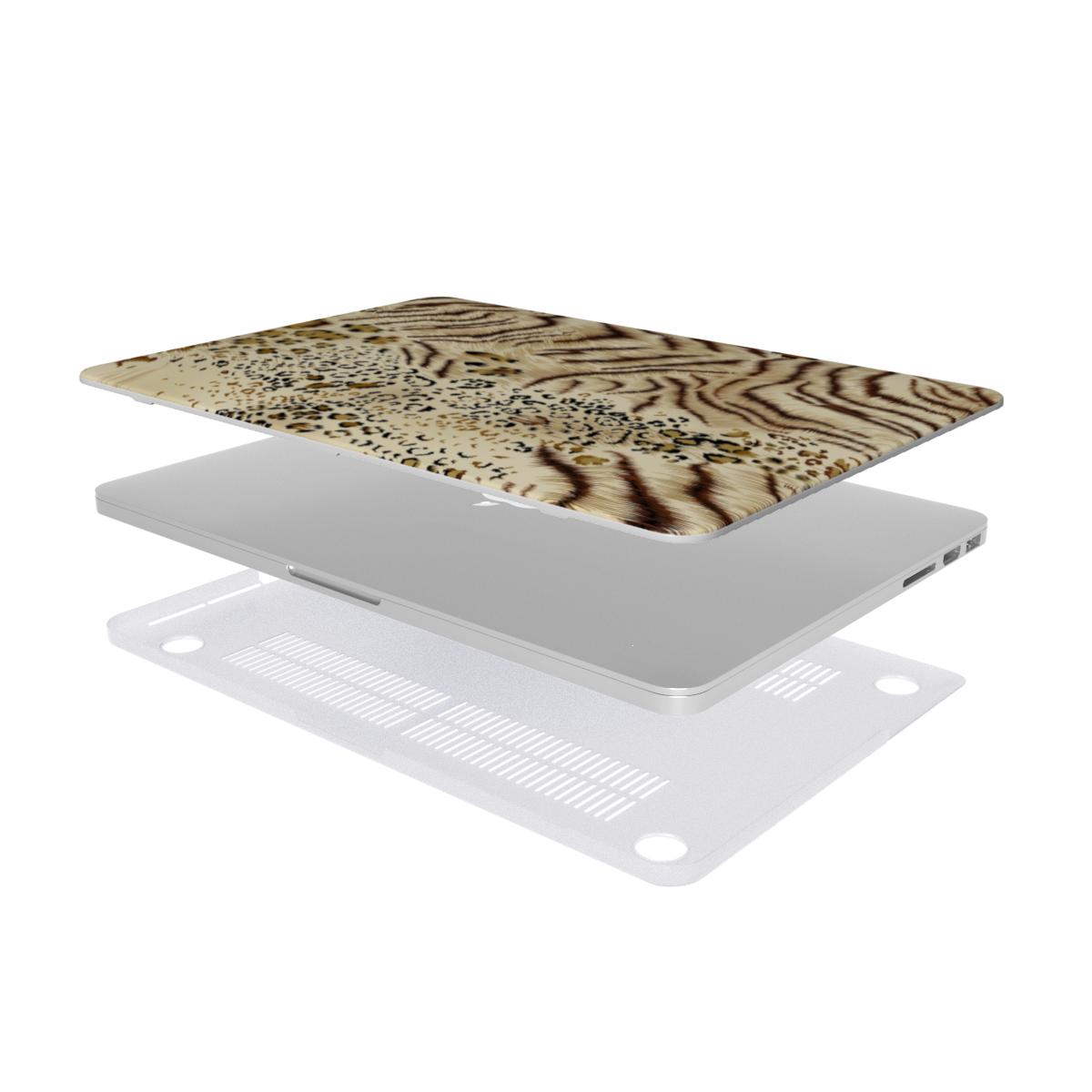 striped leopard macbook case