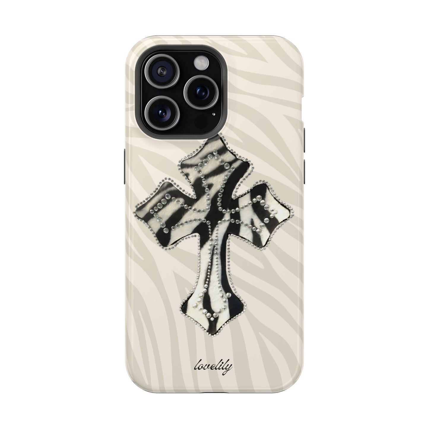 zebra cross stacked phone case