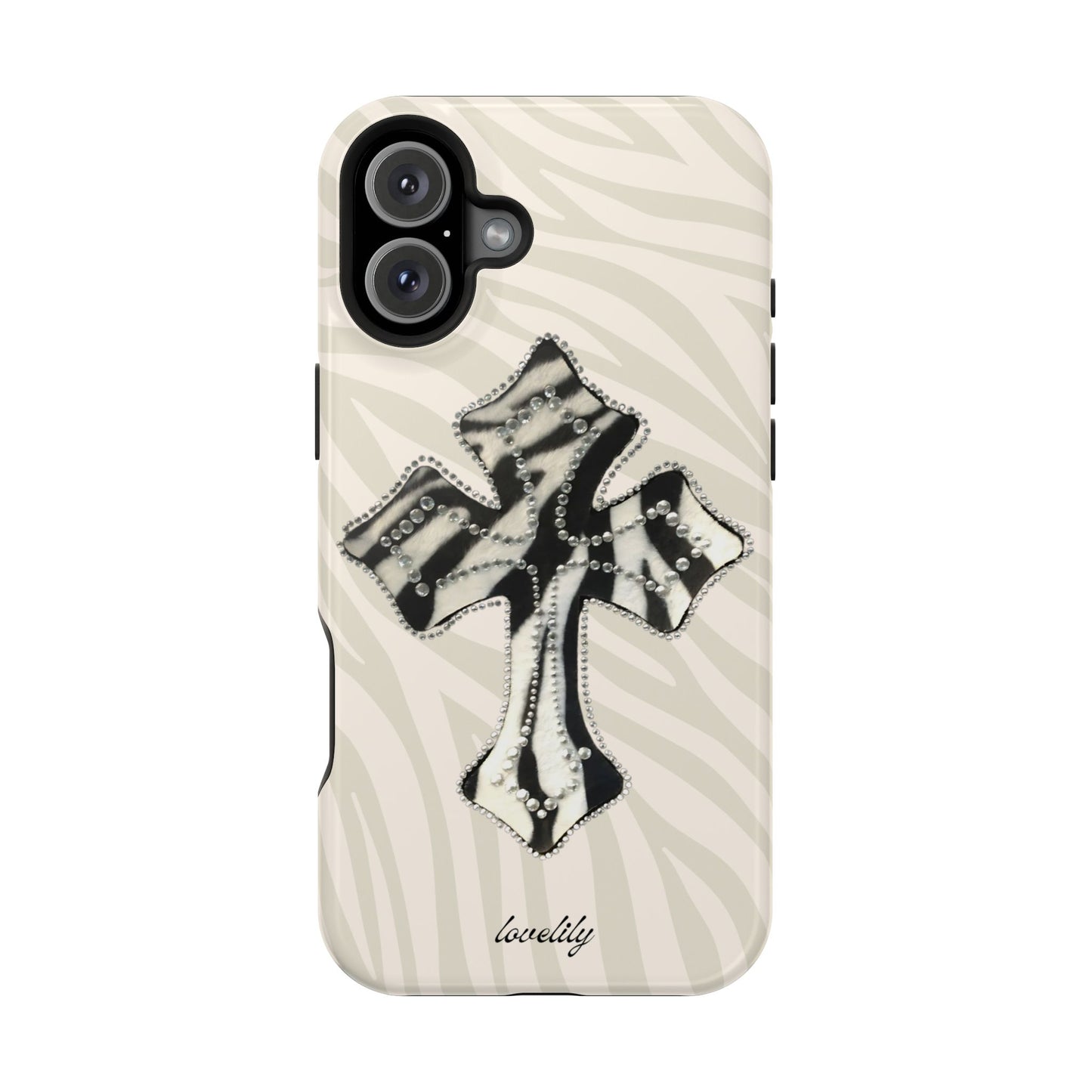 zebra cross stacked phone case