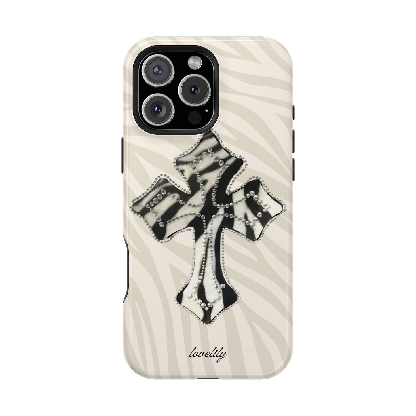 zebra cross stacked phone case