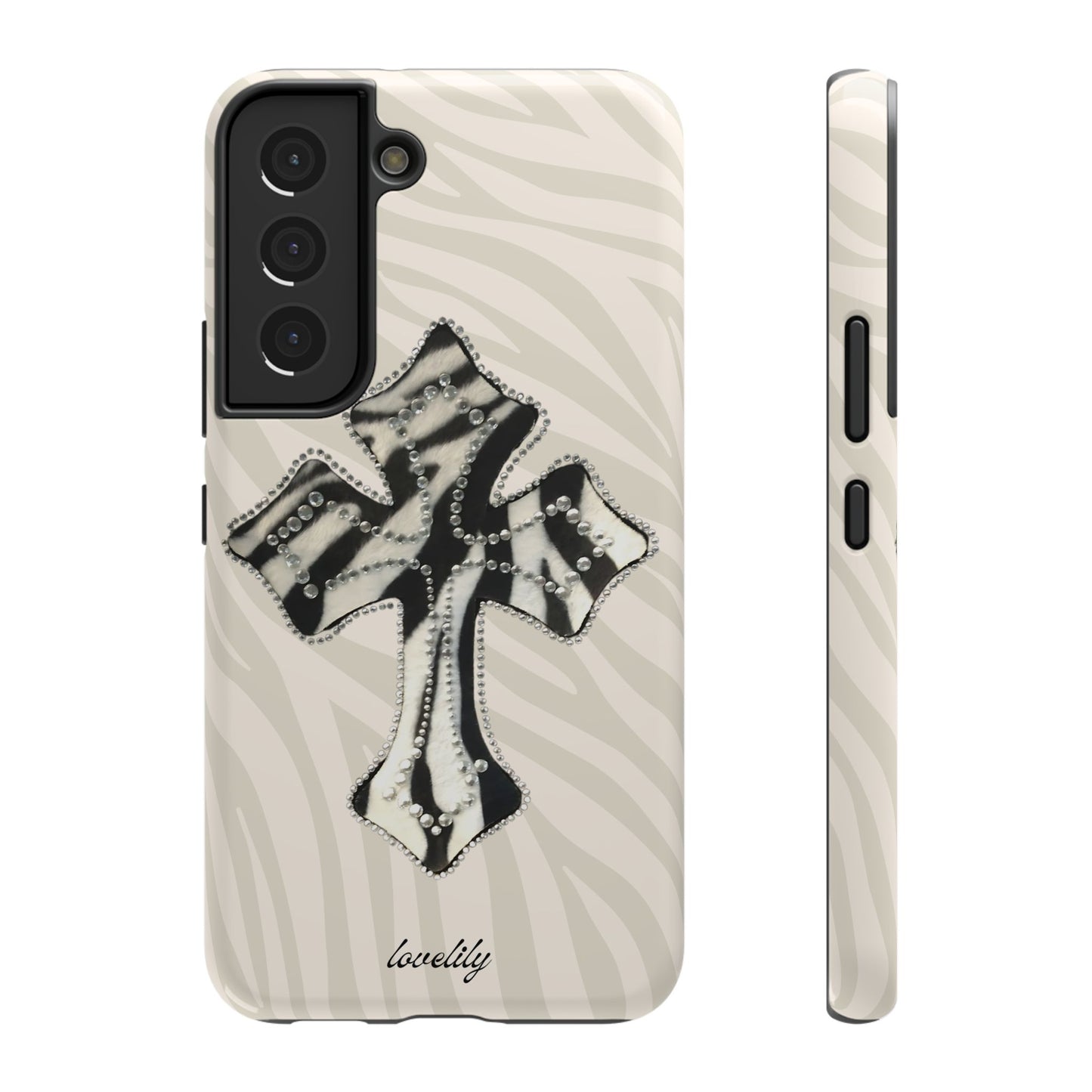 zebra cross stacked phone case
