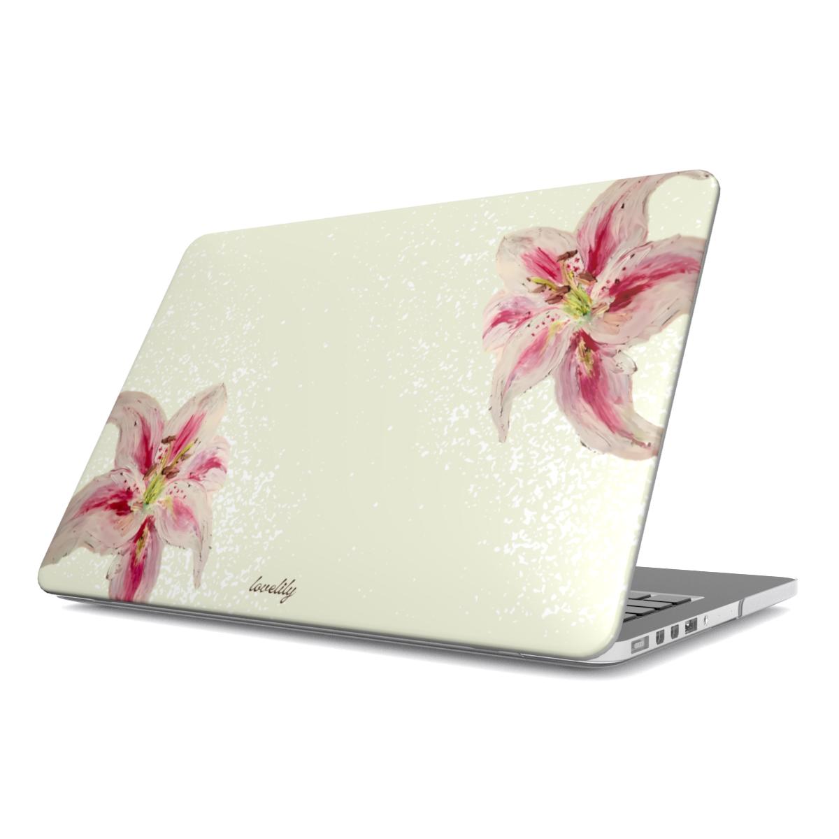 acrylic lily macbook case