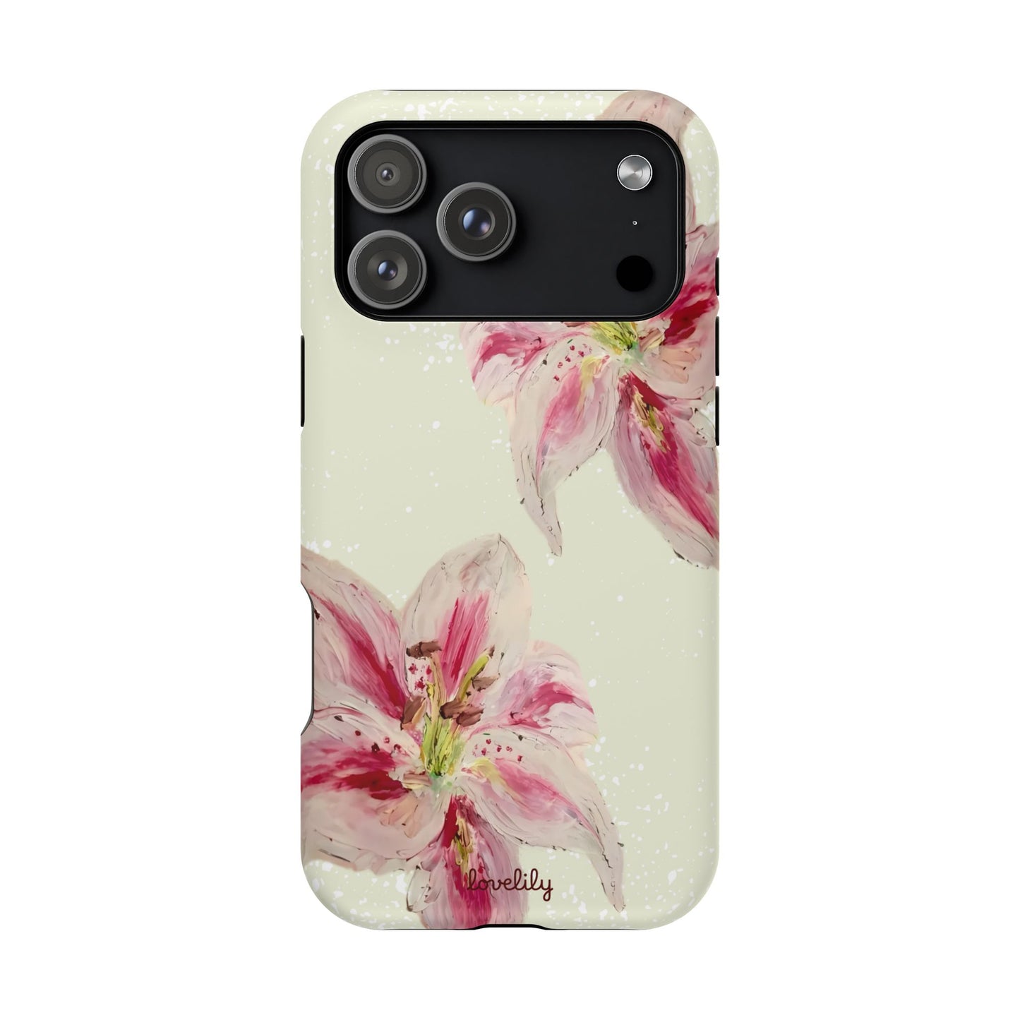 MAGSAFE acrylic lily stacked phone case