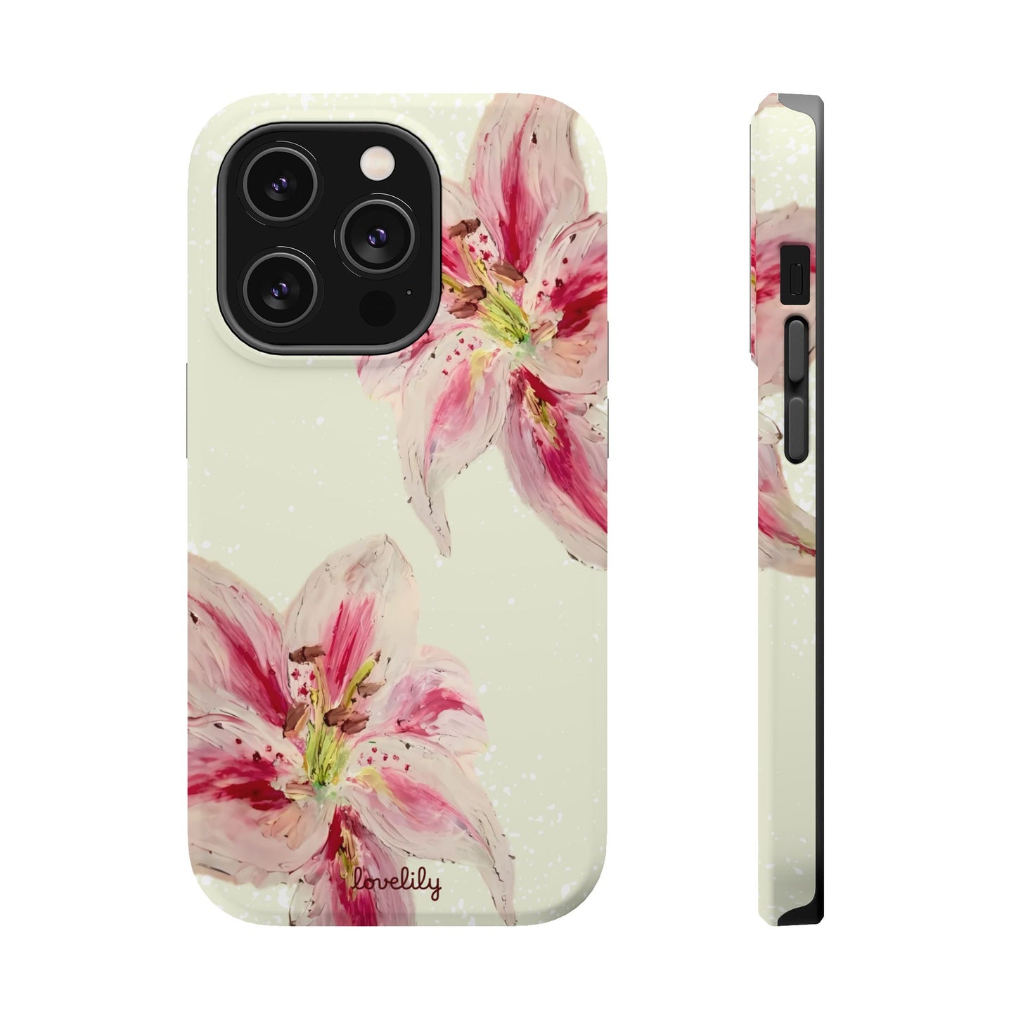 MAGSAFE acrylic lily stacked phone case
