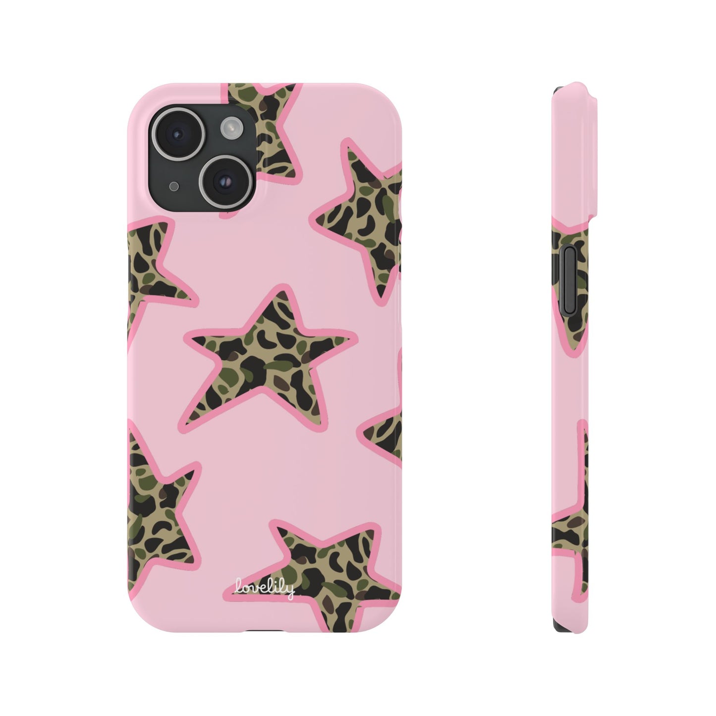 camo stars slim phone case