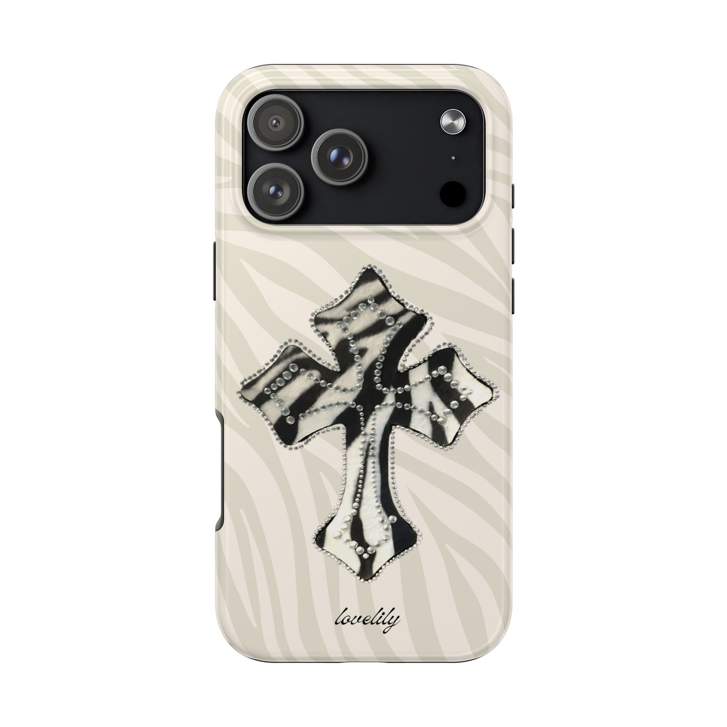 zebra cross stacked phone case