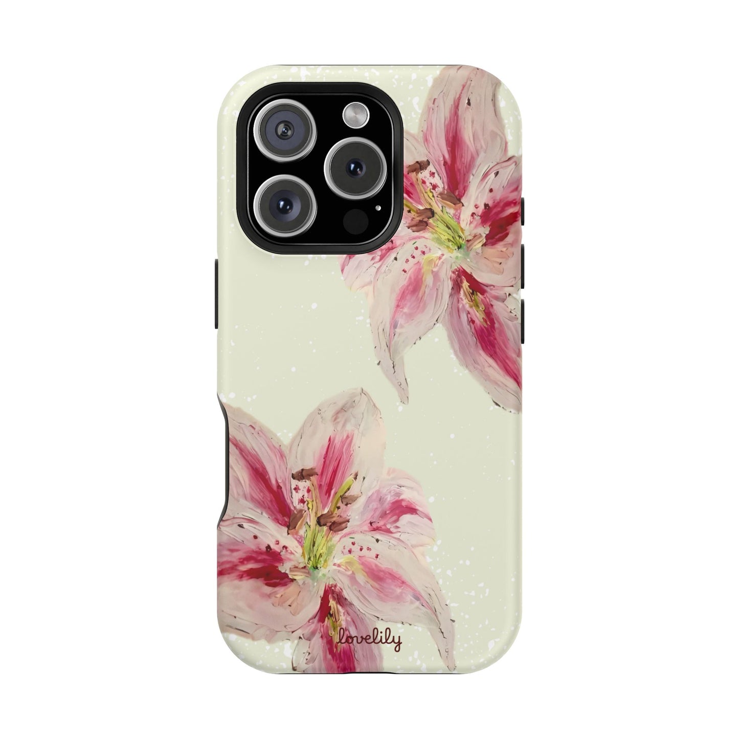 MAGSAFE acrylic lily stacked phone case