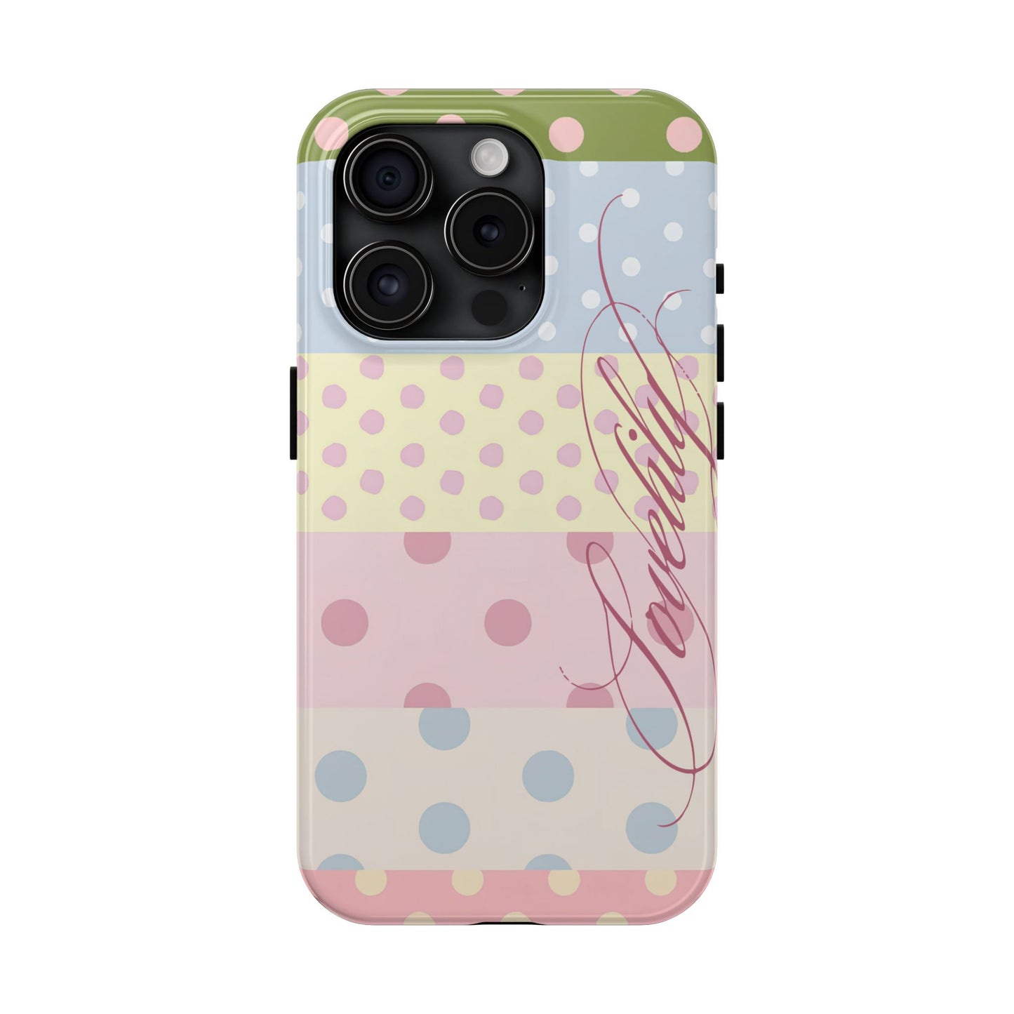 polka dot pattern! stacked phone case