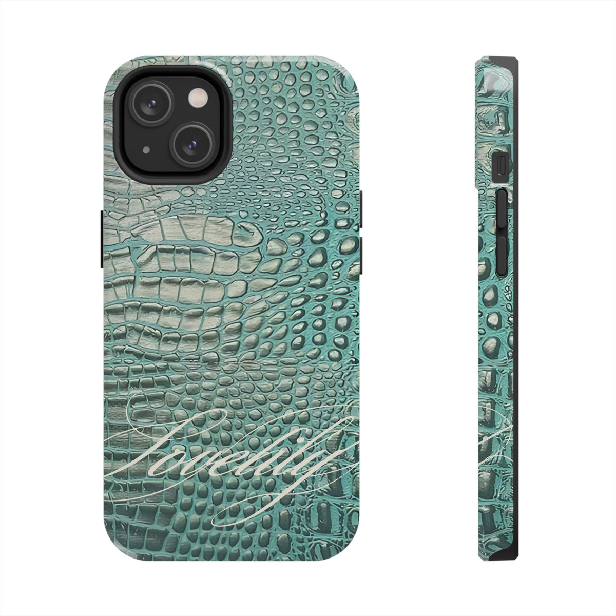 croc + orchuid stacked phone case