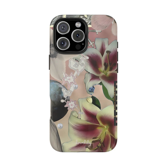 vintage collage stacked phone case