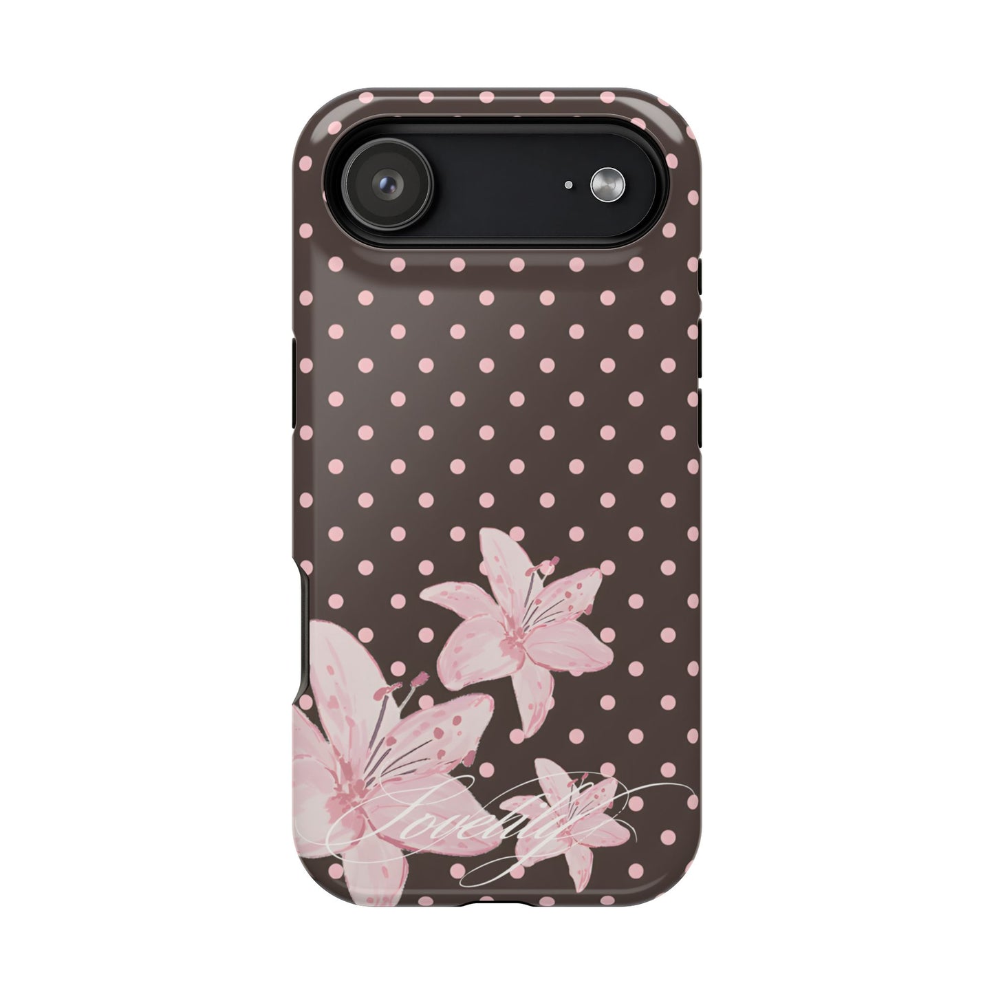 MAGSAFE simple polka flowers! stacked phone case