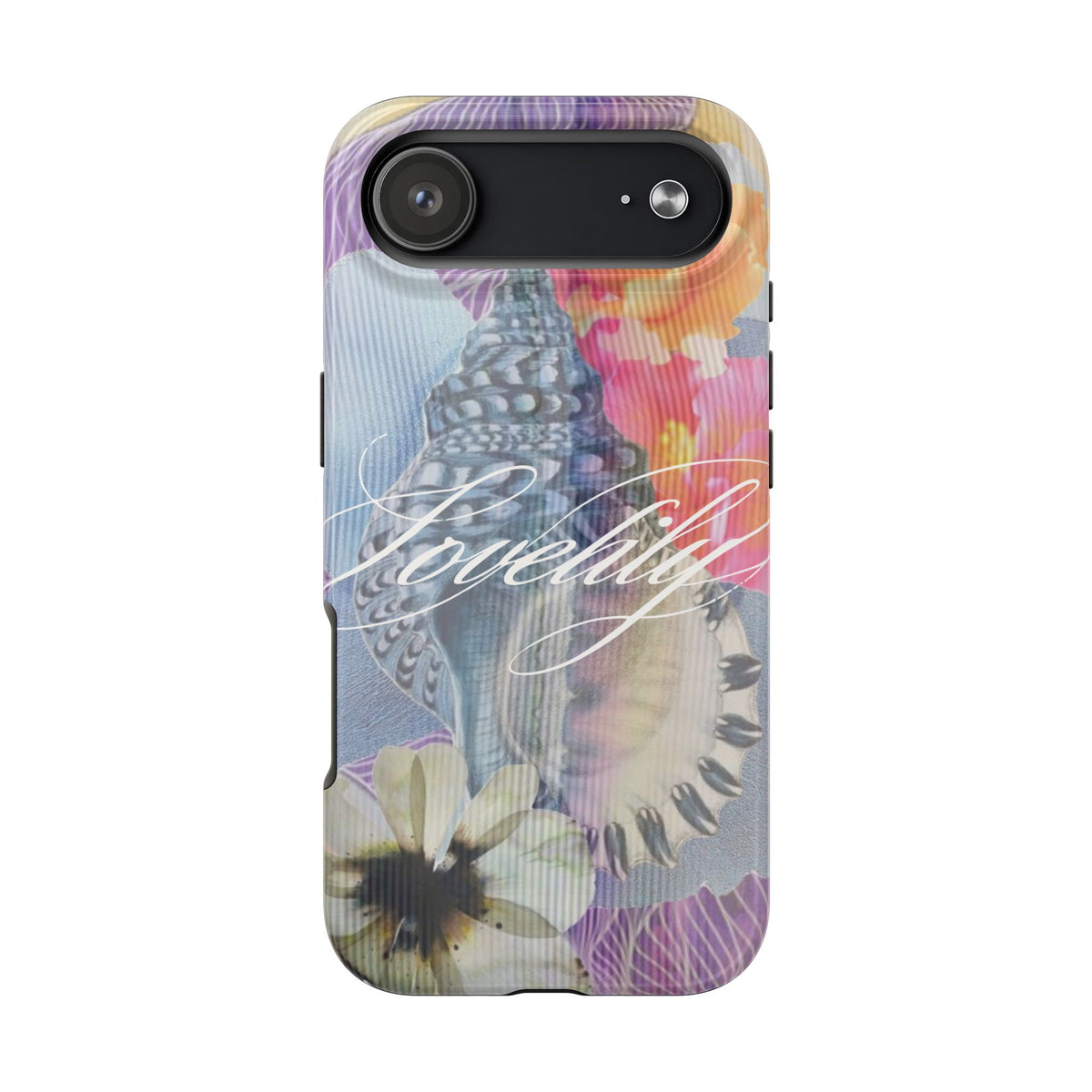 clear seashells ! stacked phone case