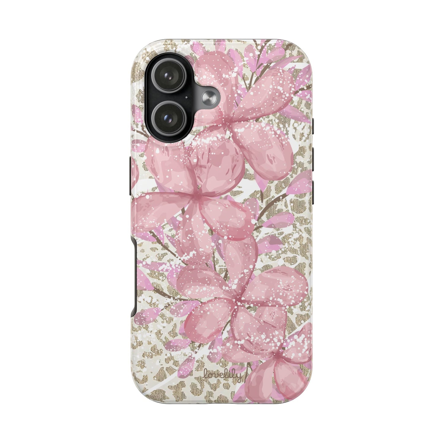 plumeria bliss stacked phone case