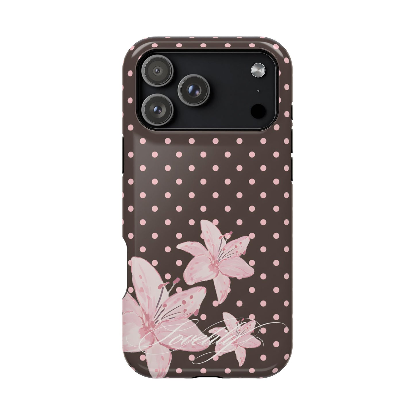 MAGSAFE simple polka flowers! stacked phone case