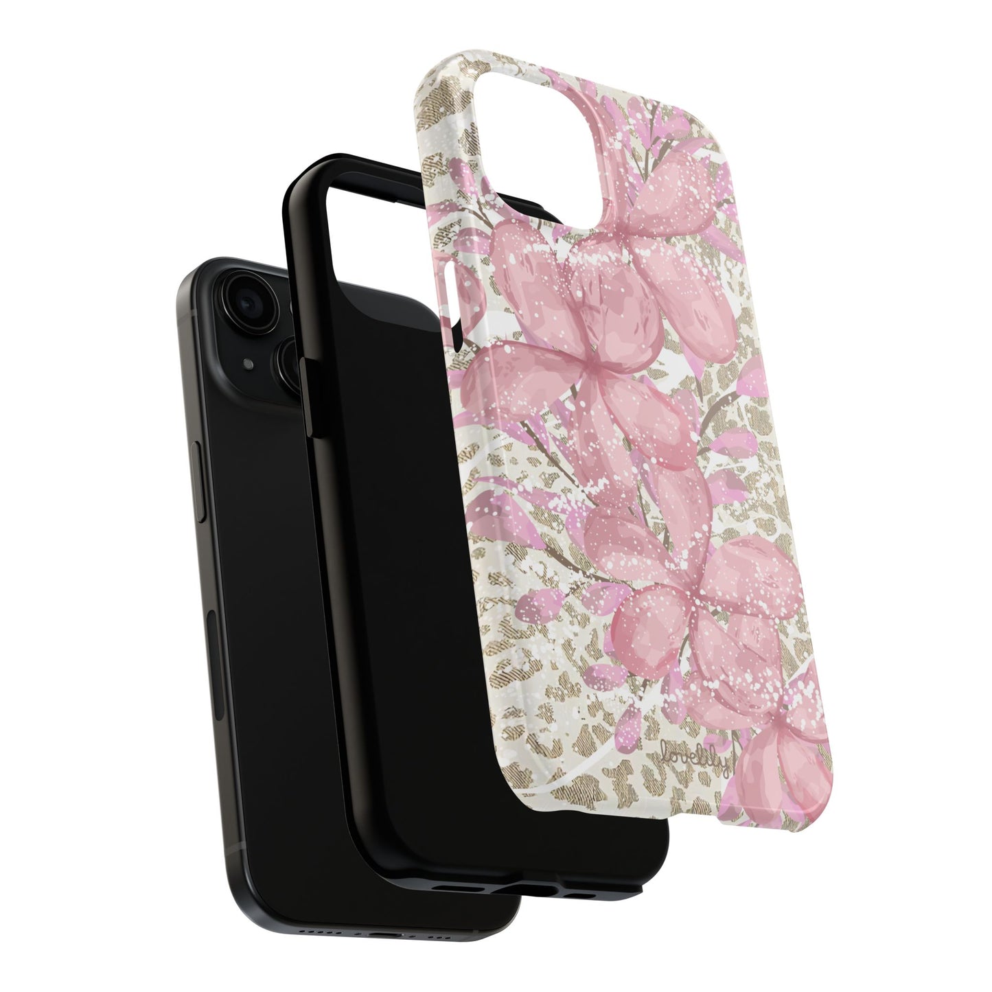 plumeria bliss stacked phone case