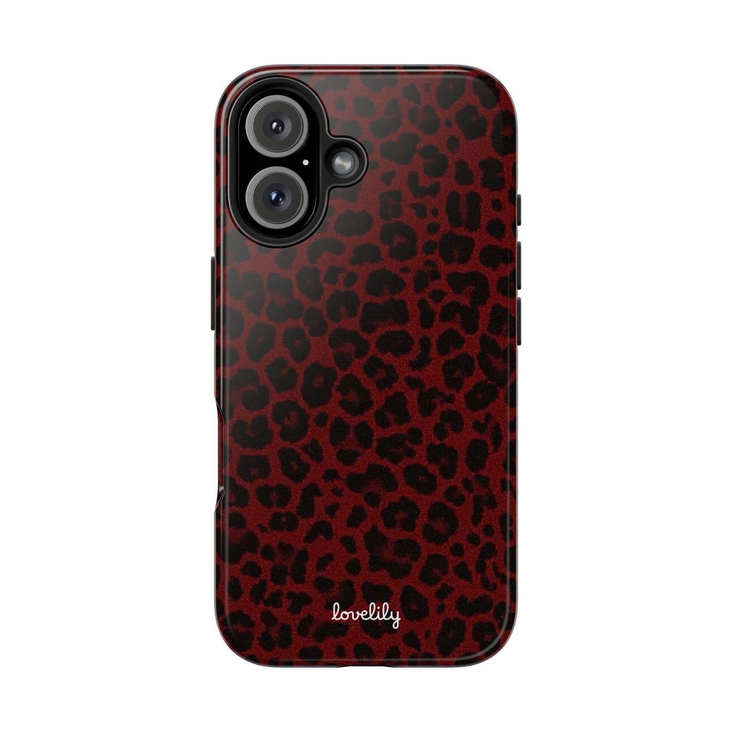 dark leopard stacked phone case