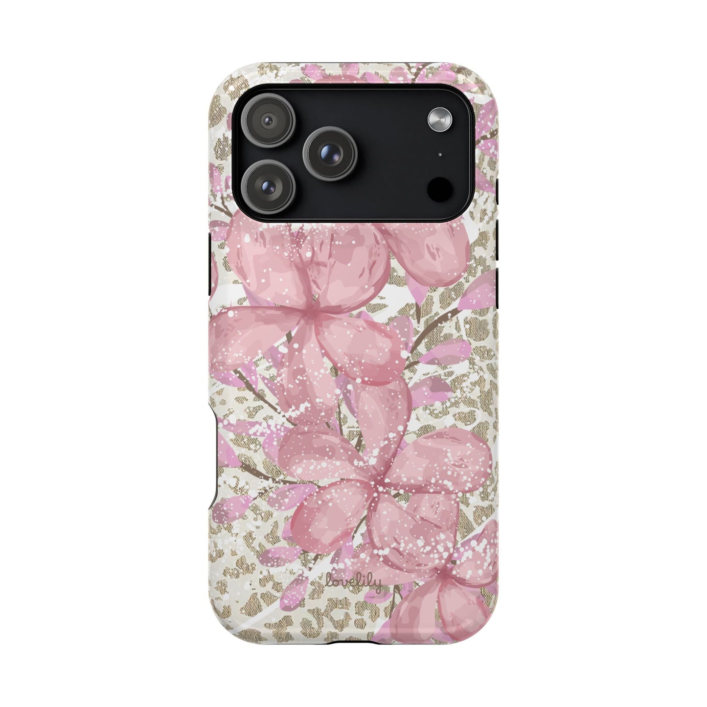 MAGSAFE plumeria bliss stacked phone case