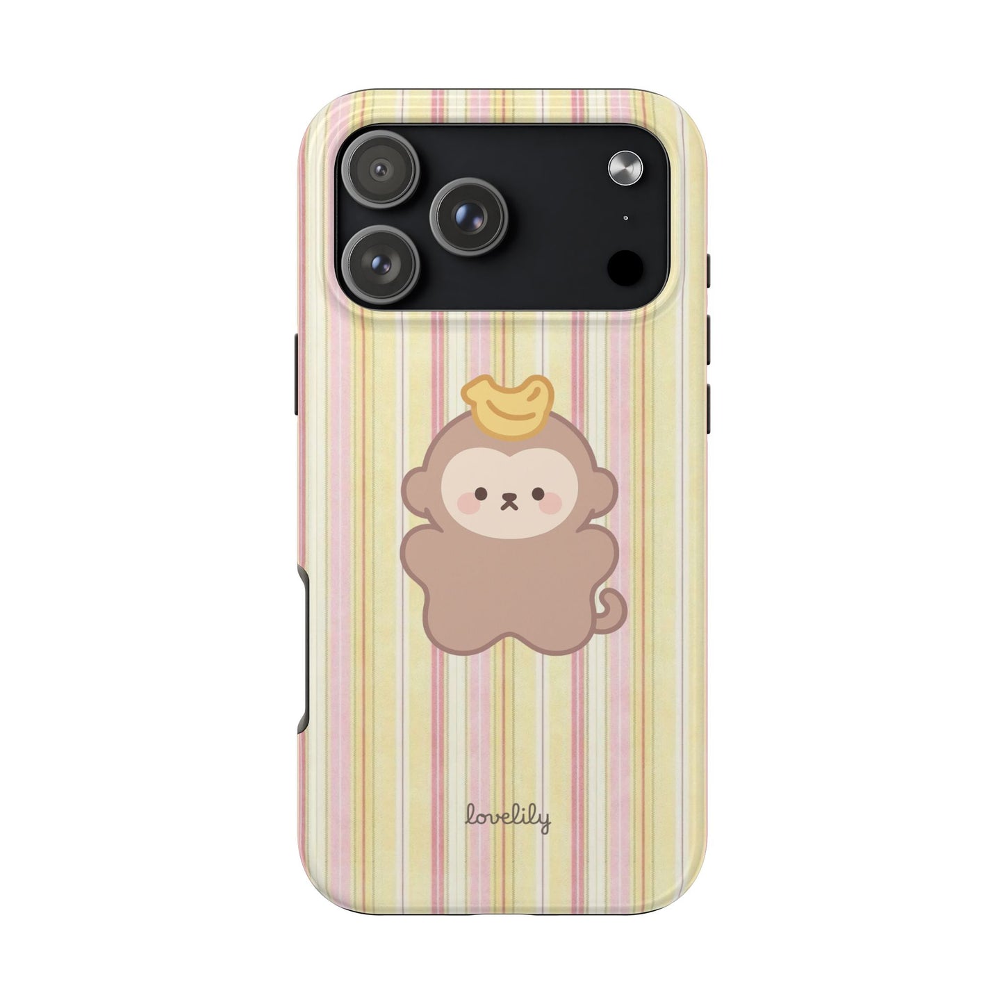 lil monkey stacked phone case