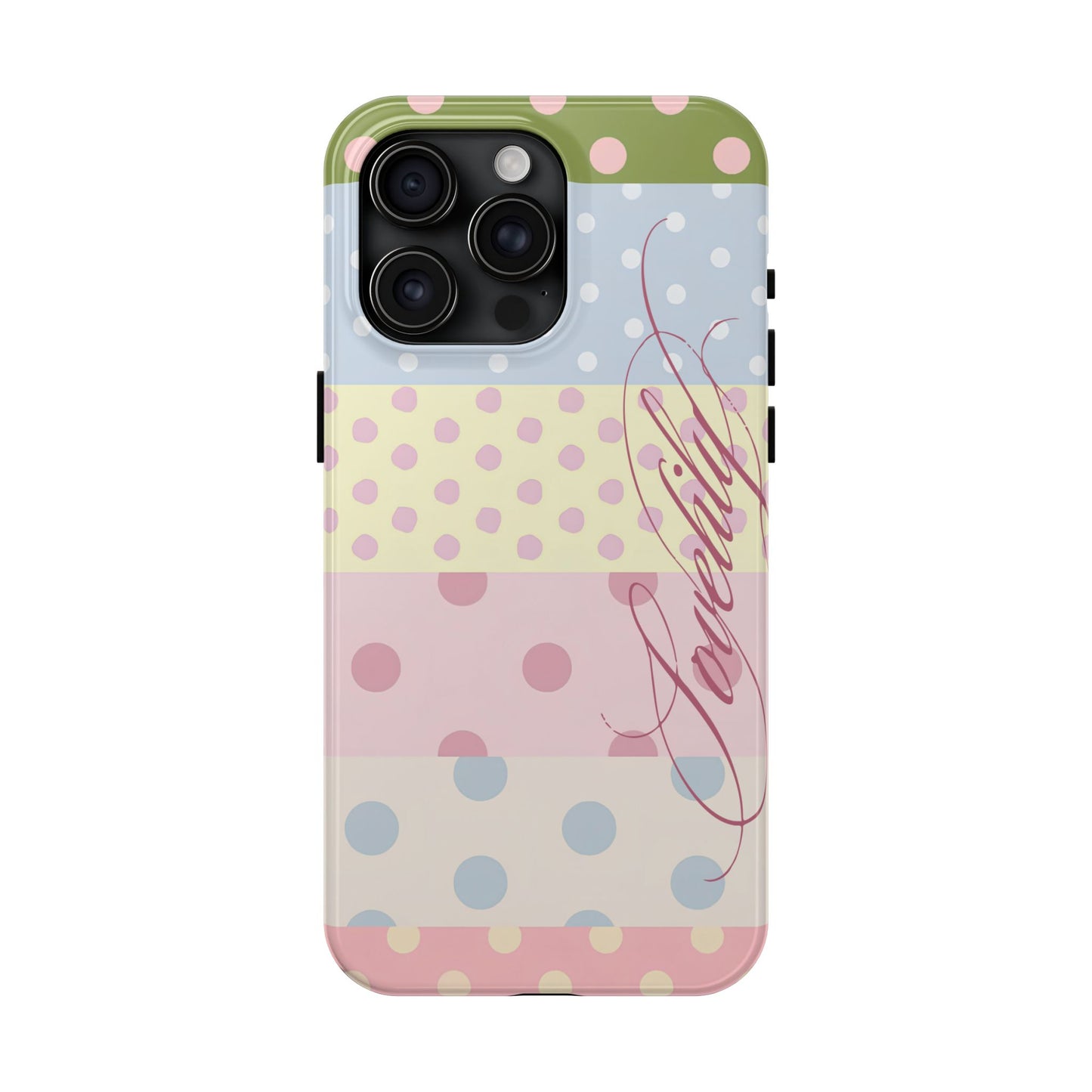 polka dot pattern! stacked phone case