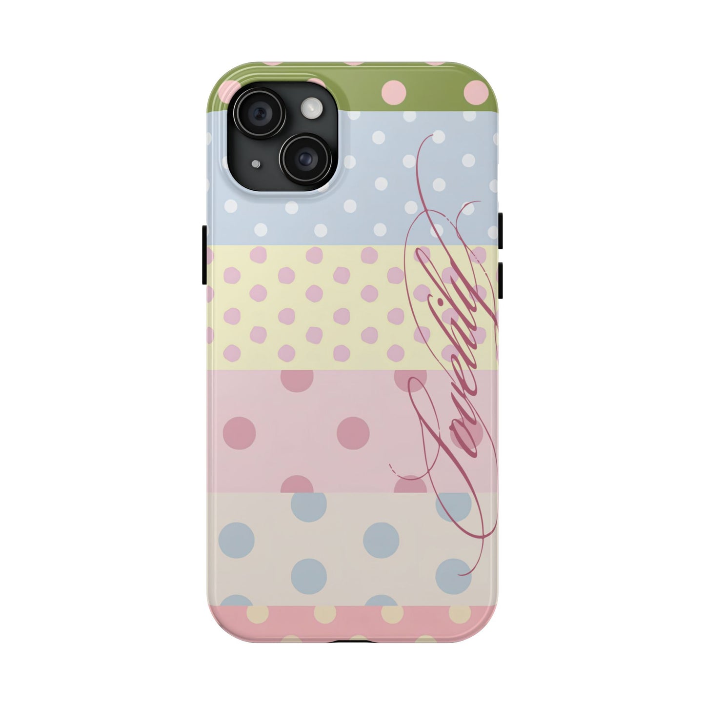 polka dot pattern! stacked phone case