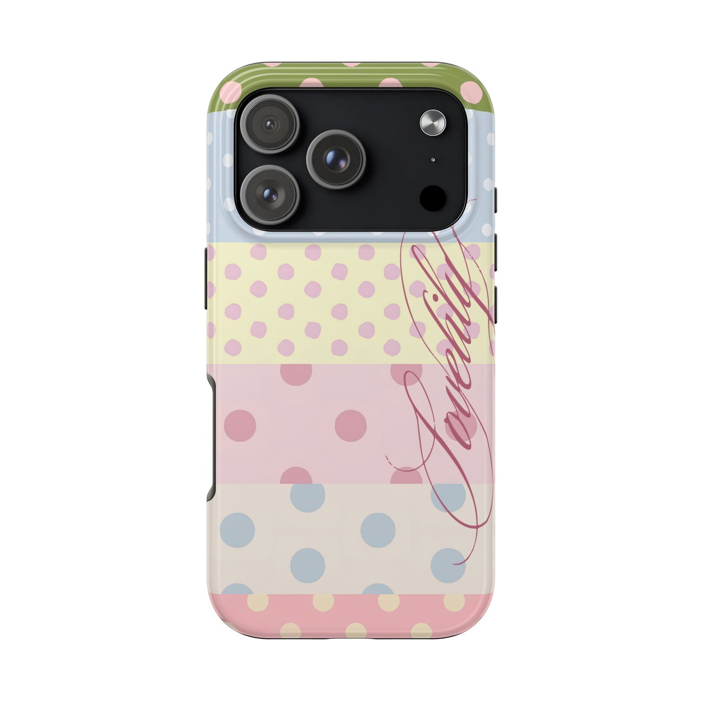 polka dot pattern! stacked phone case