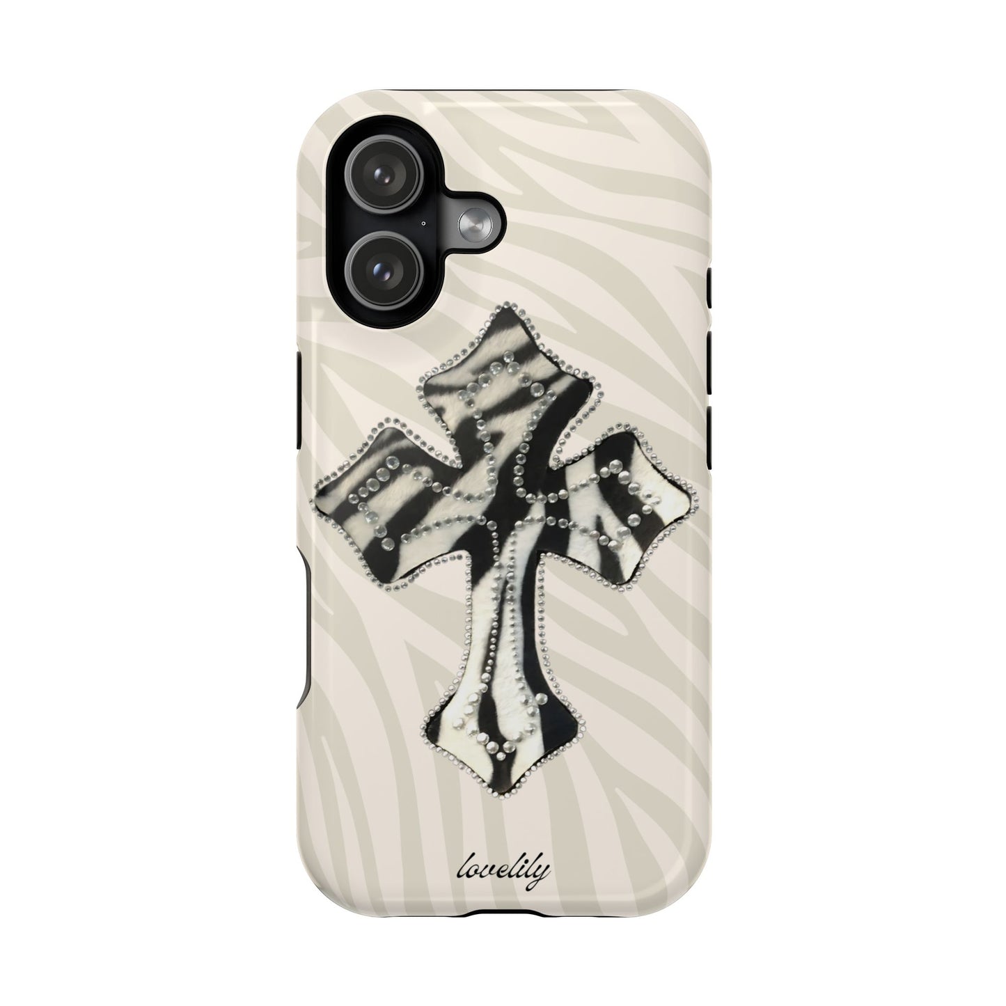 zebra cross stacked phone case