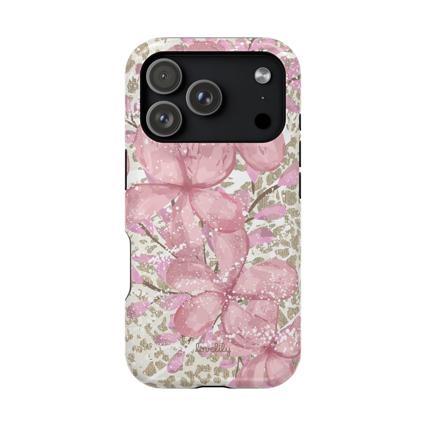 MAGSAFE plumeria bliss stacked phone case