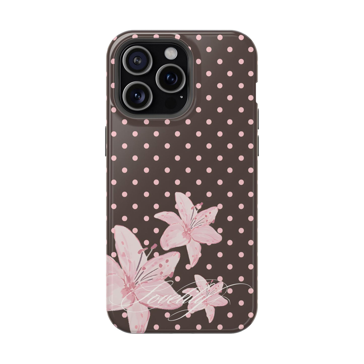 MAGSAFE simple polka flowers! stacked phone case