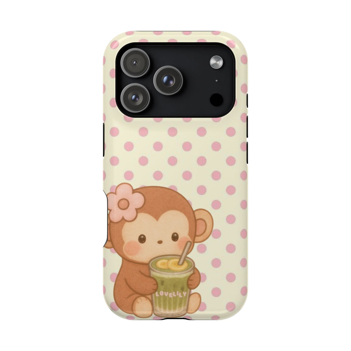 MAGSAFE banana matcha monkey! stacked phone case