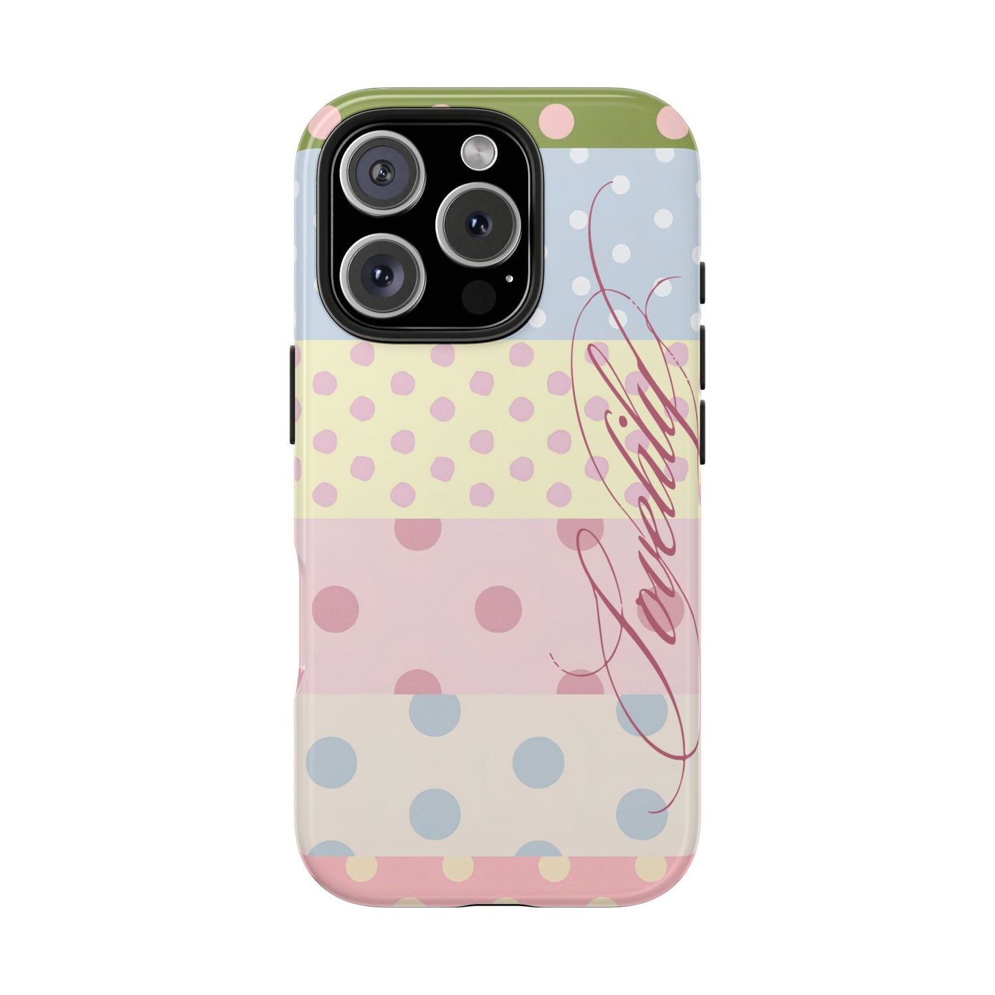 polka dot pattern! stacked phone case