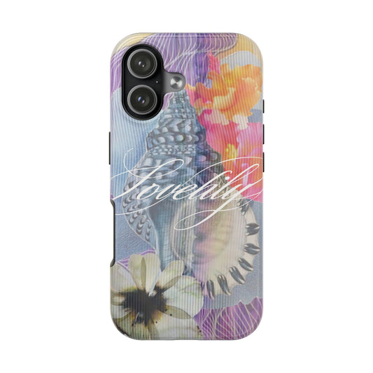 clear seashells ! stacked phone case
