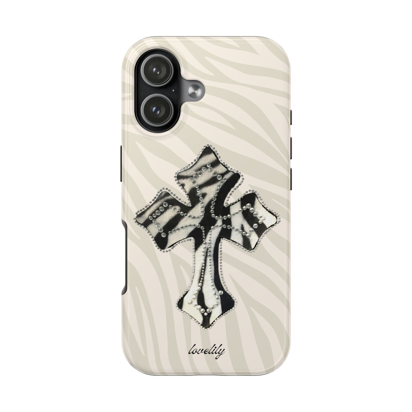 zebra cross stacked phone case